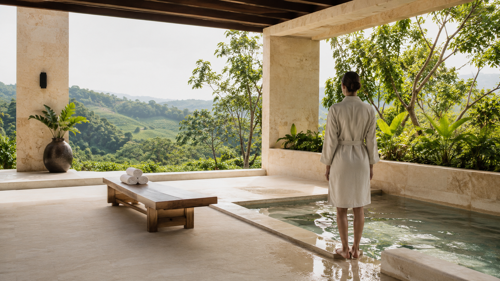 A restorative longevity ritual immersed in VAERA's natural surroundings